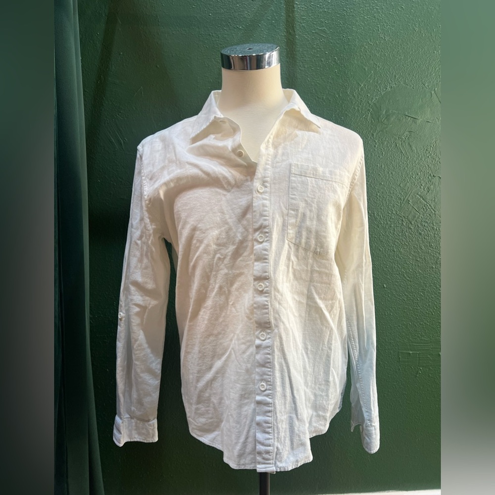 Ombré White Men's Shirt